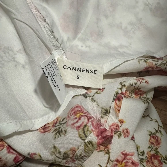 Commense Brown Ruched Slit Sundress - Picture 3 of 6